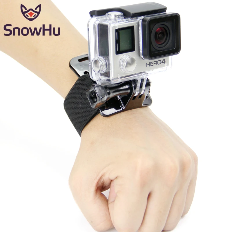 Аксессуары SnowHu для GoPro Hero 9 8 7 6 5 4 3 Черный Эластичный регулируемый ремешок на