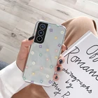 Милый мультяшный чехол с любовным сердцем для Samsung Galaxy S22 Ultra S21 Plus S20 FE S10 S9 Note 10 Lite 20 10 9, прозрачный мягкий чехол из ТПУ