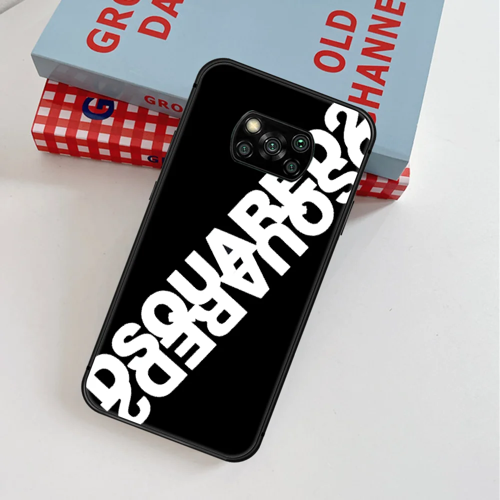 

D2 Fashion Trend Brand Leaf Phone Case For Xiaomi Mi Note 10 A3 9 MAX 3 A2 8 9 Lite Pro Ultra black Coque 3D Etui Luxury Cover