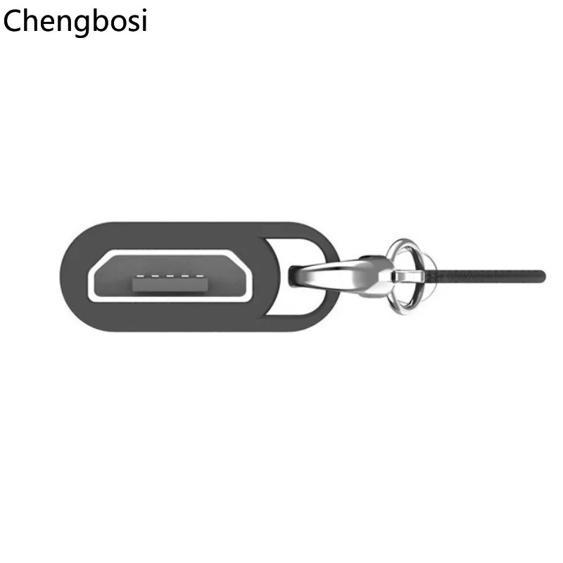 Алюминиевый сплав Micro USB-Type C адаптер конвертер Разъем для телефона планшета с шнурком аксессуары для телефонов для Xiaomi