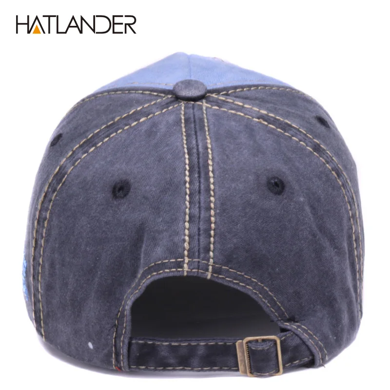 HATLANDER модные спортивные кепки наружные кепки для пробежек винтажная шляпа для папы 5 панелей Кепка с защелкой аппликация из хлопка Бейсболка с вышивкой