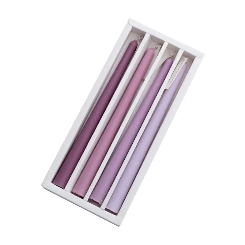 

Elegant Moonlight Long Rod Aromatherapy Candle Sweet Wedding Party Gift Banquet Candlelight Dinner Rod Wax E56C