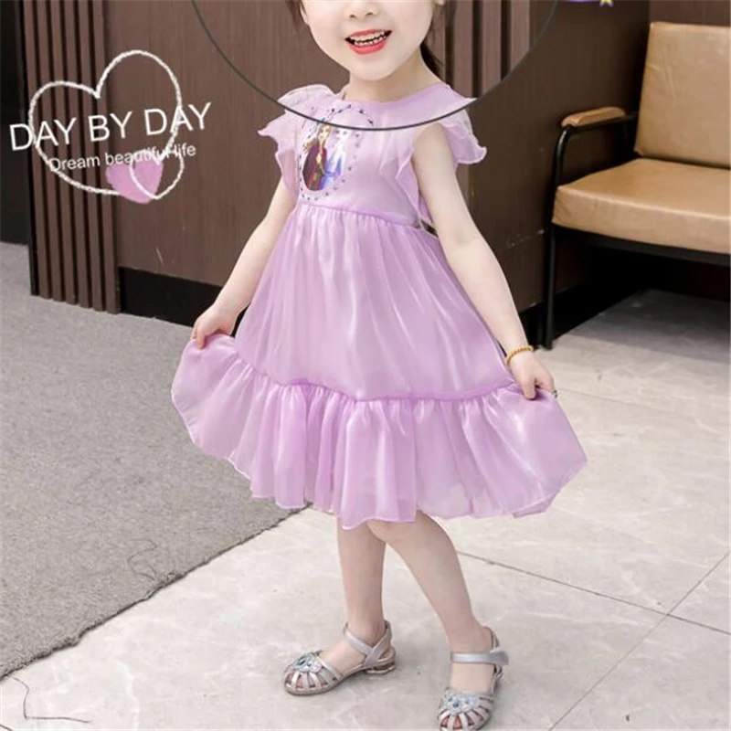 Платье Принцессы Disney Холодное сердце Эльза и Анна кружевное платье-пачка для