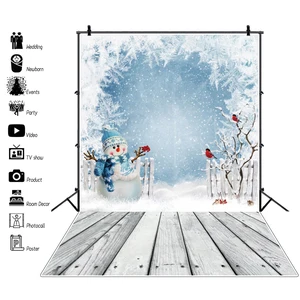 Laeacco Рождество фестивали детская игрушка, подарок старый деревянный пол ребенка вечерние портрет фотография для фона