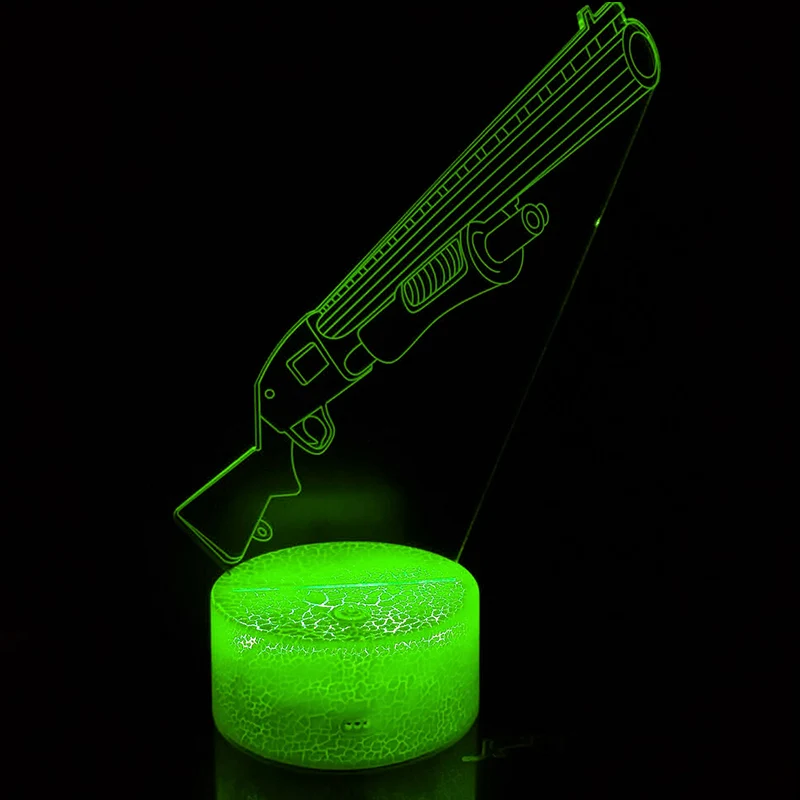 Acrylic Lights Bedroom Decoration NightLight LED Sleep Light Projection Lamp Toys Battle Royale Kids Christmas Gifts | Игрушки и хобби