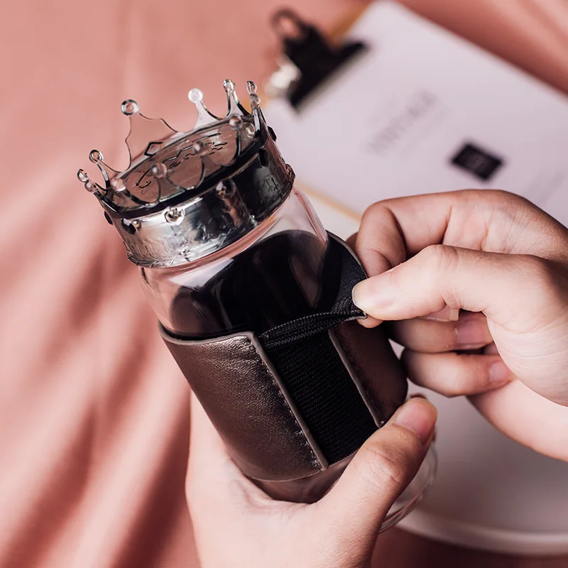 Creative Crown Glass Crystal Water Transparent Mug Drinking 320ml Borosilicate Cup In Tumblers Juice Cups Drinkware | Дом и сад