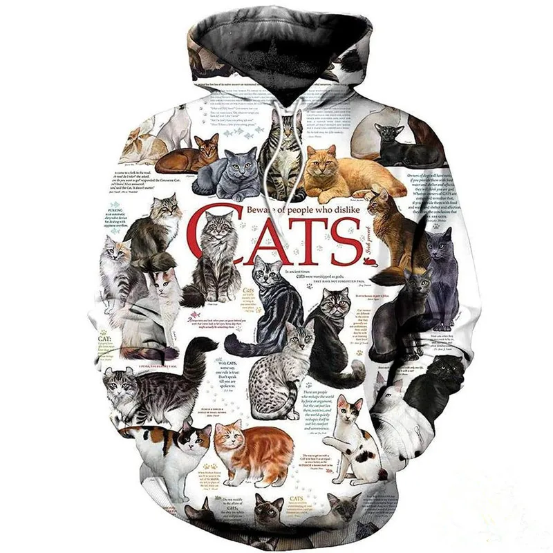

Fashion 3D all print Cat Series shirt Hoodie sportswear