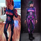 Костюм для косплея на Хэллоуин, робот, игра, черный робот, взрослые комбинезоны Zentai, костюм для женщин, семейная карнавальвечерние