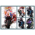 Алмазная живопись сделай сам, Гоночное художественное украшение, настенные стразы, вышивка, мозаика, картина для коридора, спальни, домашнего декора