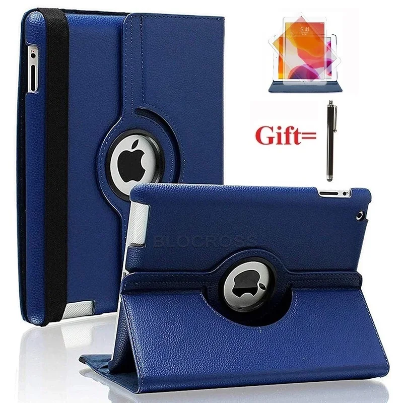 Для старого iPad 2(2011)/iPad 3(2012)/iPad 4(2012) Вращающаяся подставка смарт чехол