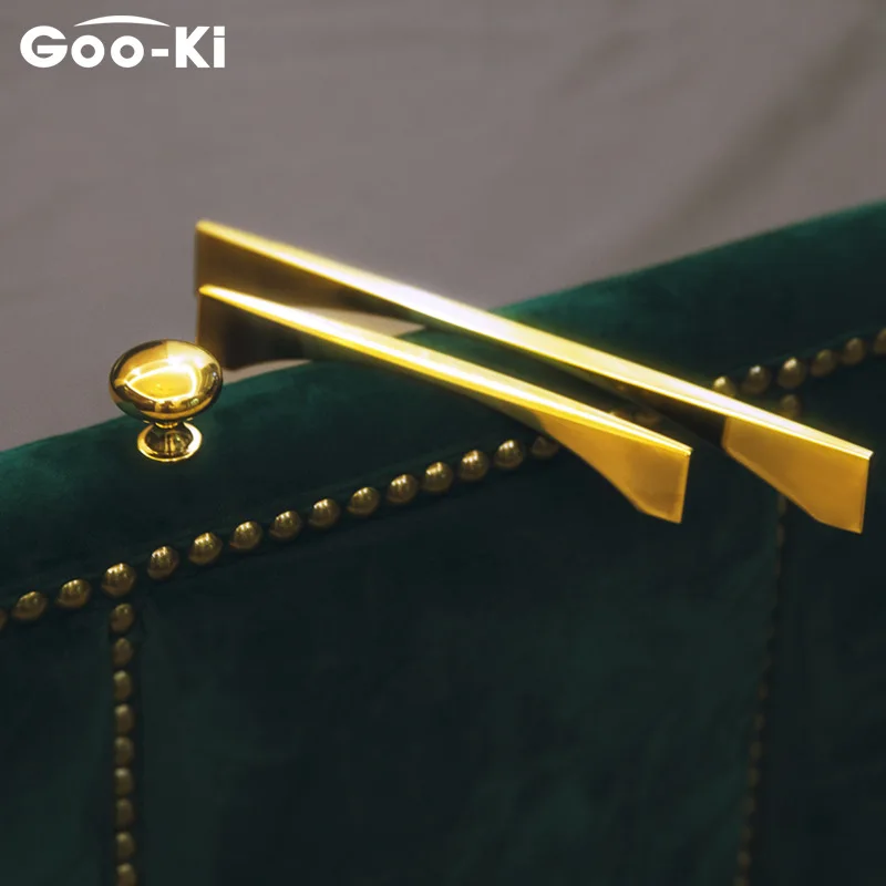 Решетка австрийский Qi современный минималистичный Золотой Ambry Ручка Шкаф