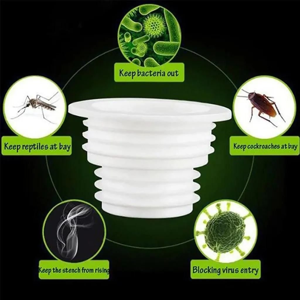 

New Bathroom Multifunction Sewer Pipe Sealing Plug Floor Drain Bathroom Filter Plug Trap Kitchen Silicone Deodorization Pipe