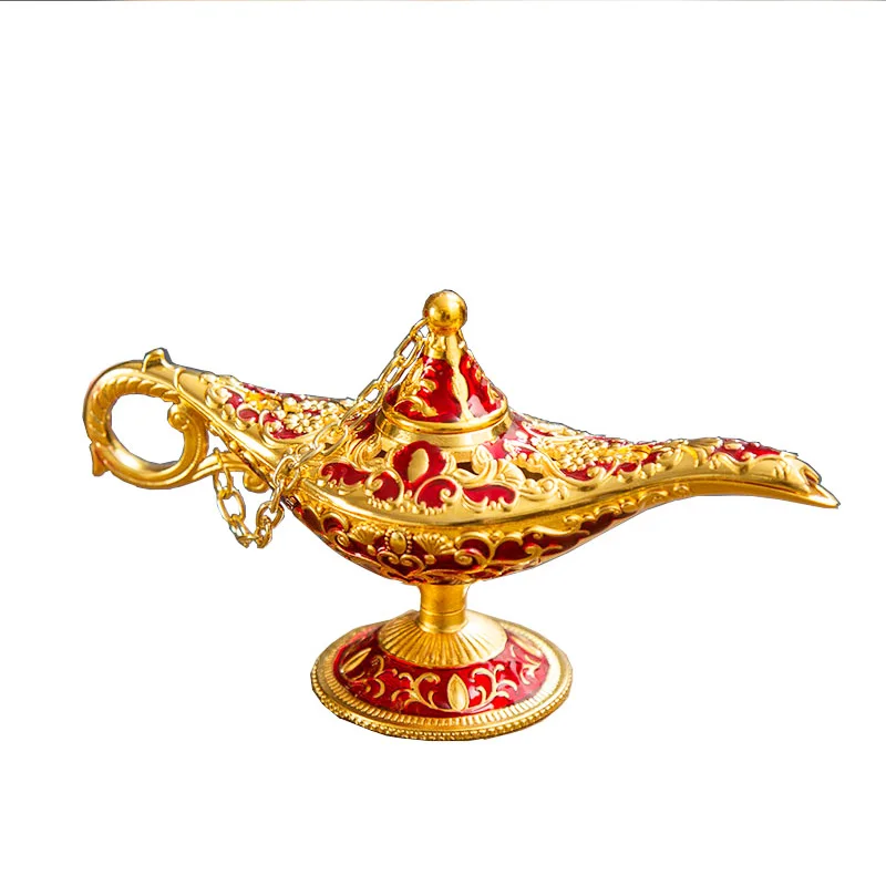1 шт. 12 см Aladin лампа орнамент античный Aladin волшебная лампа Коллекционная Пасхальная лампа джинна сувенир для домашнего декора Детский Рождественский подарок