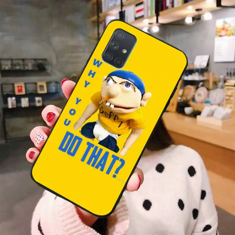 

HPCHCJHM jeffy the rapper Bling Cute Phone Case For Samsung Galaxy A01 A11 A31 A81 A10 A20 A30 A40 A50 A70 A80 A71 A91 A51