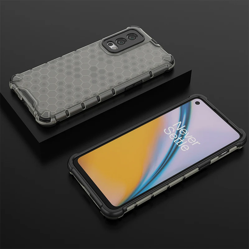 for oneplus nord 2 case hard transparent back cover silicone frame armor shockproof phone case for one plus oneplus nord 2 5g free global shipping