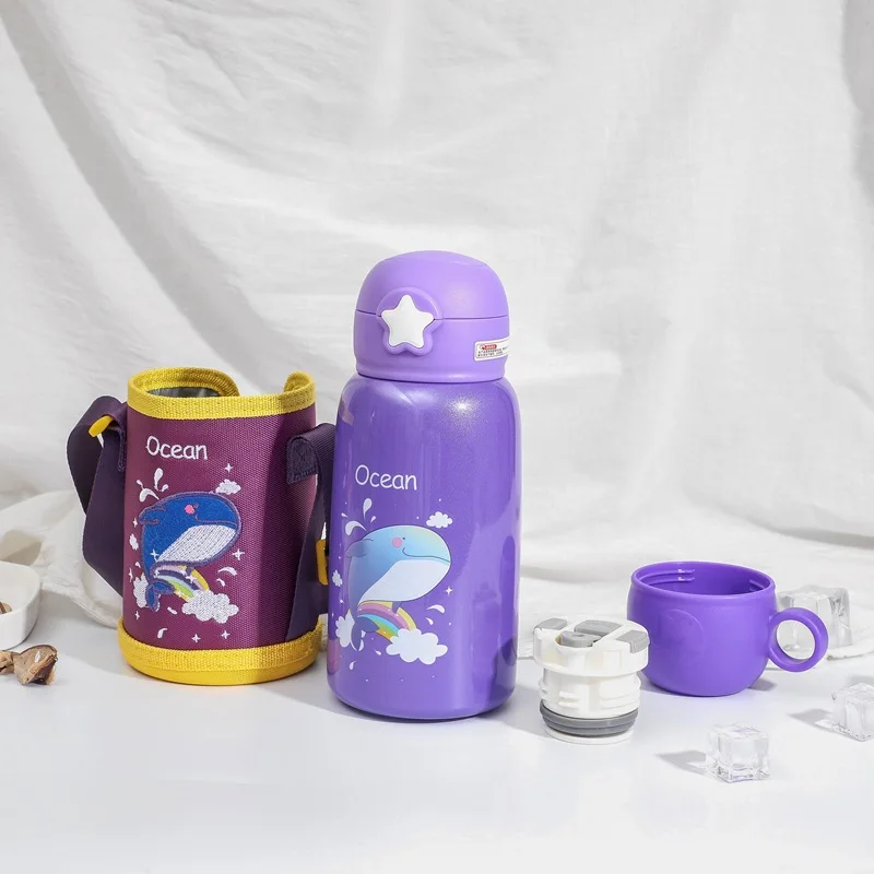 550 мл чашка для кормления ребенка термос молока из нержавеющей стали детей