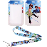 lx876 dream ghost cartoon lanyard id campus card badge holder phone rope for pendant usb neck strap cord lariat friend kids gift