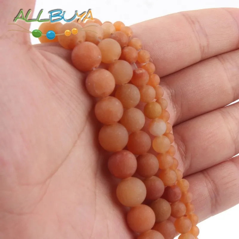 Натуральные камни матовые тусклые полированные бусины из нефрита авантюрин