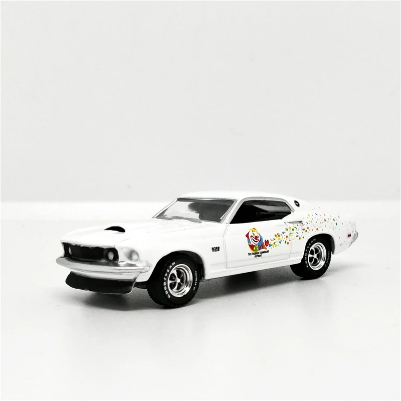 Greenlight 1: 64 Ford Mustang Boss 429 1069 Белый литья под давлением модель автомобиля без коробки