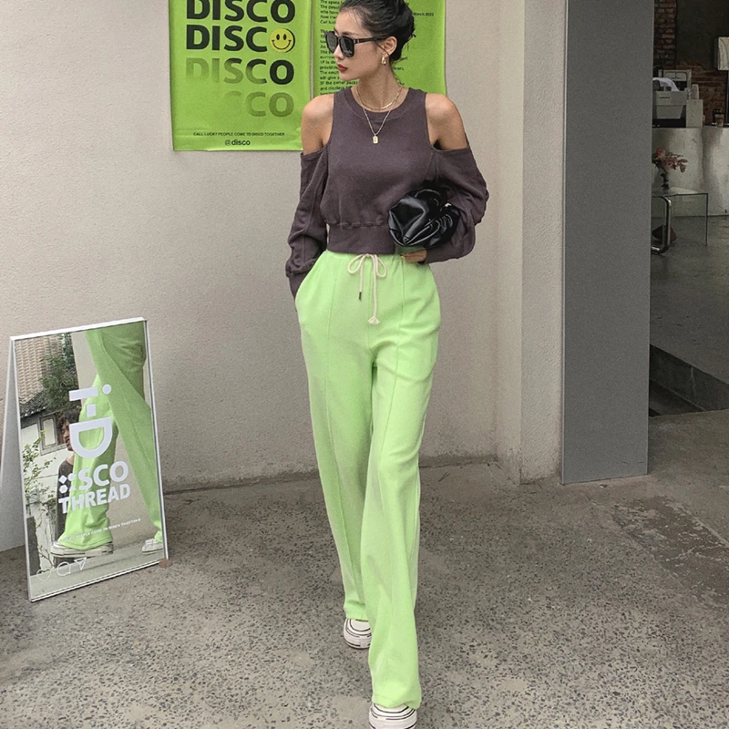 

Tracksuit Women Wide Leg Long Pants Women's High Waist Full Length Casual Loose Sportswear Pants Sweatpants Women Plus Size