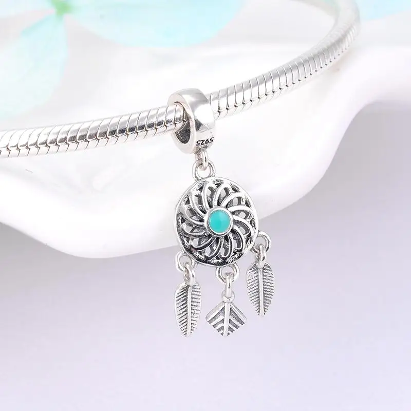 Подвеска Ловец снов из серебра 925 пробы для изготовления ювелирных изделий |