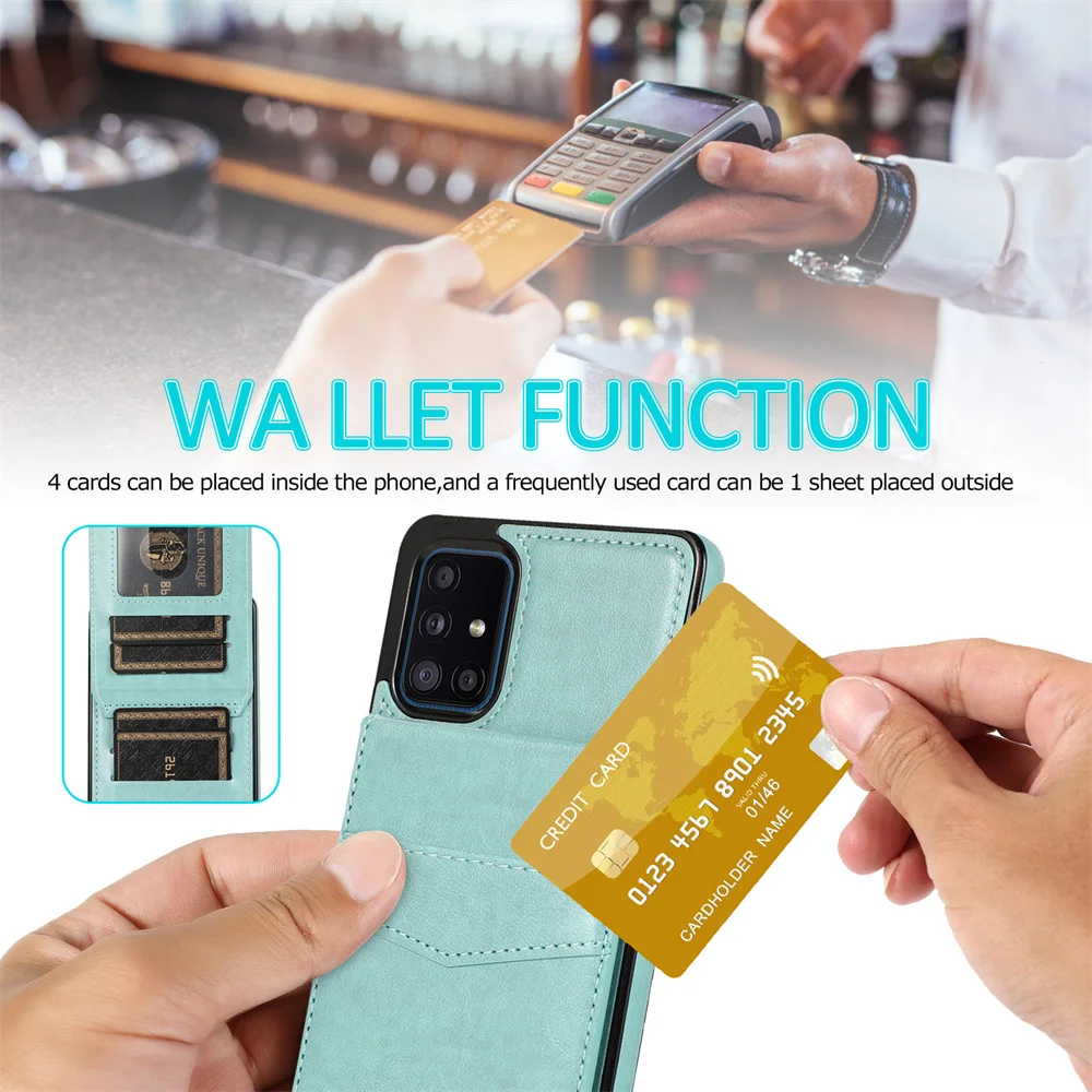 Флип-сумки чехол для Samsung Galaxy A52 A72 A12 A22 A32 A51 A71 A82 A42 A21 A50 A70 A10 A20 A30 S A40 A90 кожаный
