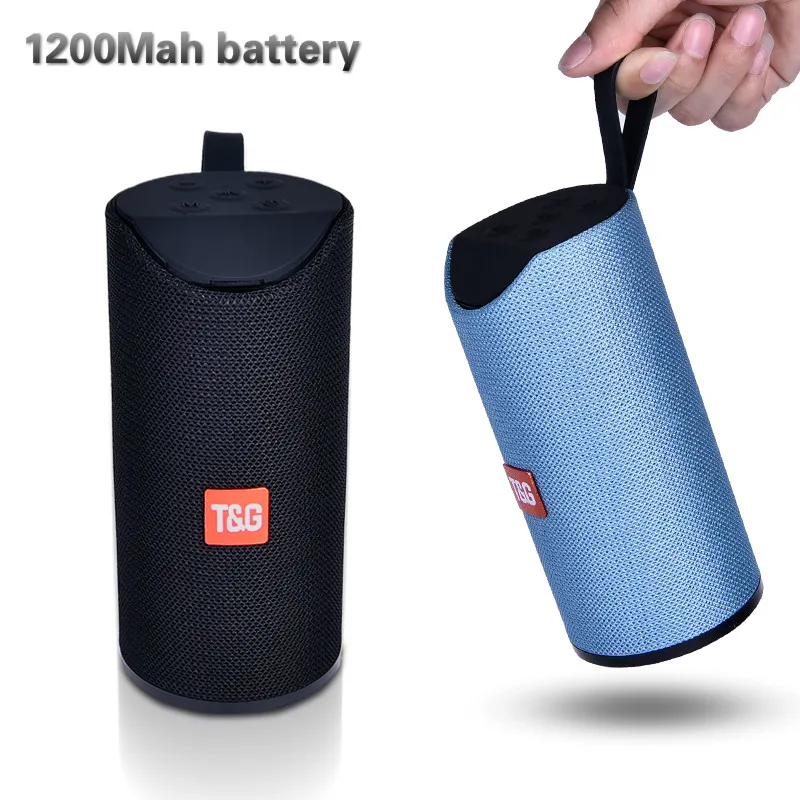 

TG Wireless Bluetooth Speaker Portable Outdoor Loudspeaker Mini Column 3D 10W Stereo Music Surround Support FM TFCard Bass Box