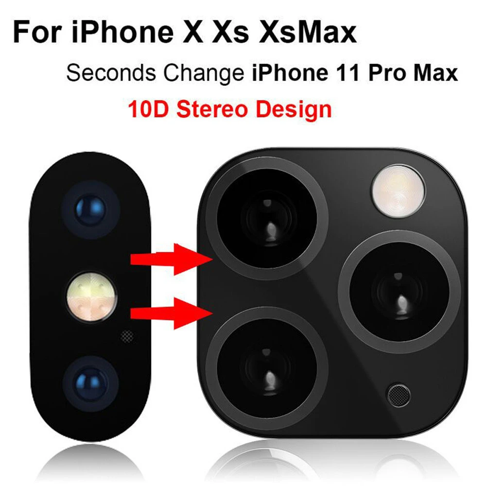 2 шт. для iPhone X XS MAX Seconds сменная 11 Защитная пленка объектива камеры второго