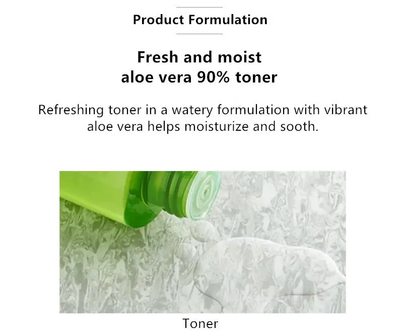 Тоник с экстрактом алоэ вера 90% мл + Эмульсия | Красота и здоровье