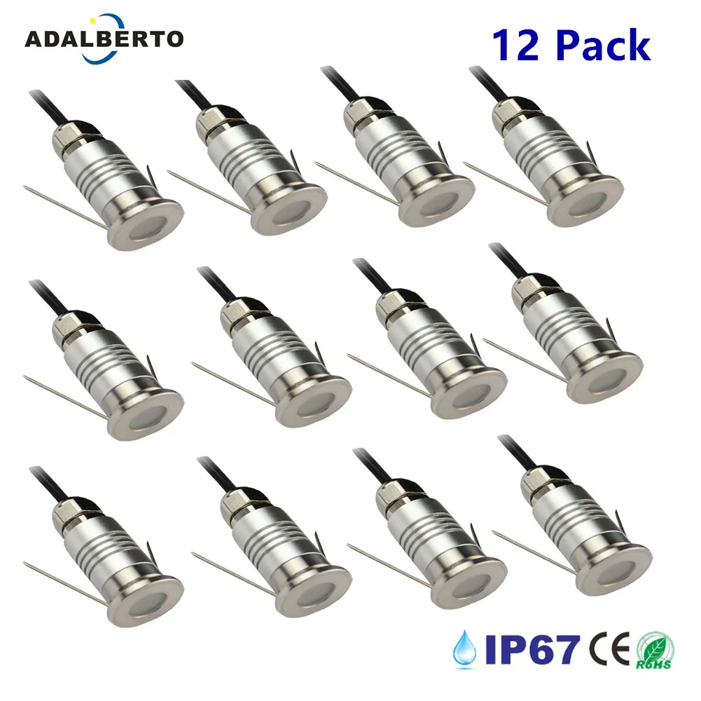 Мини светодиодный подземный светильник 1 Вт напольная лампа точечная