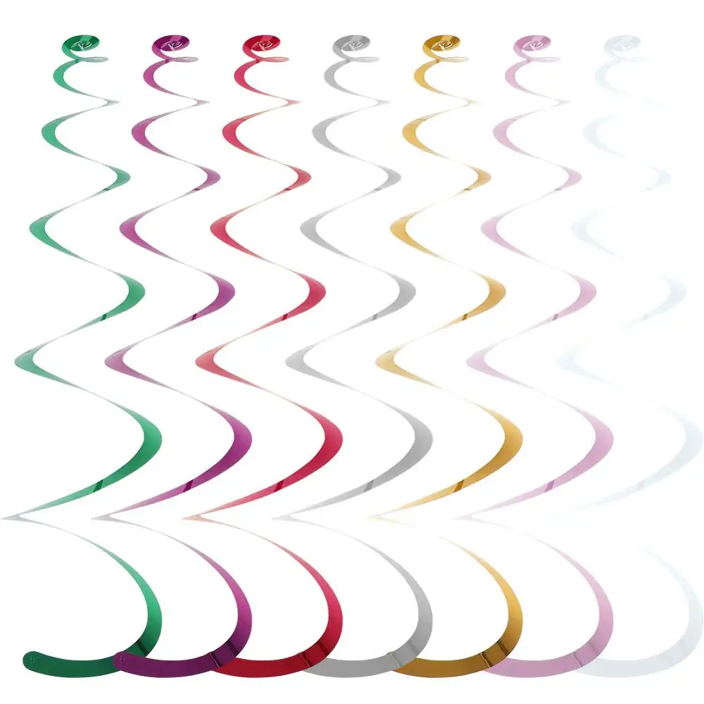 14 шт./упак. Потолочный подвесной вихревое украшение металлический Фольга Висячие