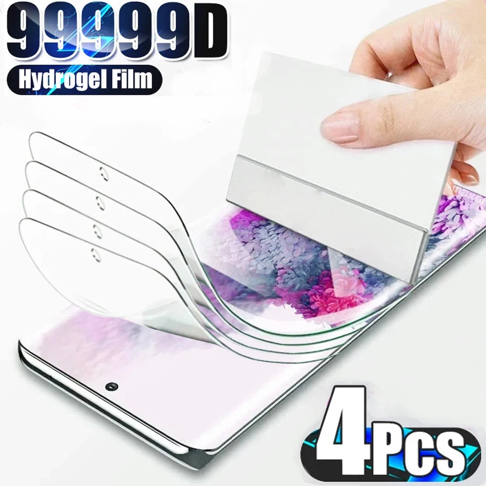 Гидрогелевая пленка для Samsung Galaxy S10/S20/S9/S7/S8 Plus/S21/S22 защитная Note 8 9 20 10 Plus 4 шт. |