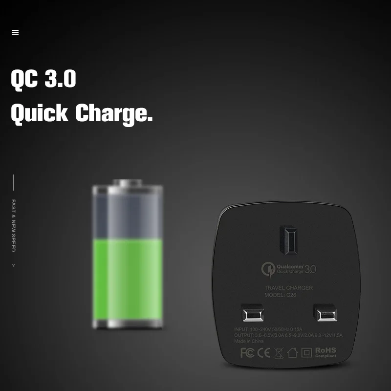 Беспроводное зарядное устройство HOCO QC3.0 2 0 Quick Charge универсальное USB Сетевое