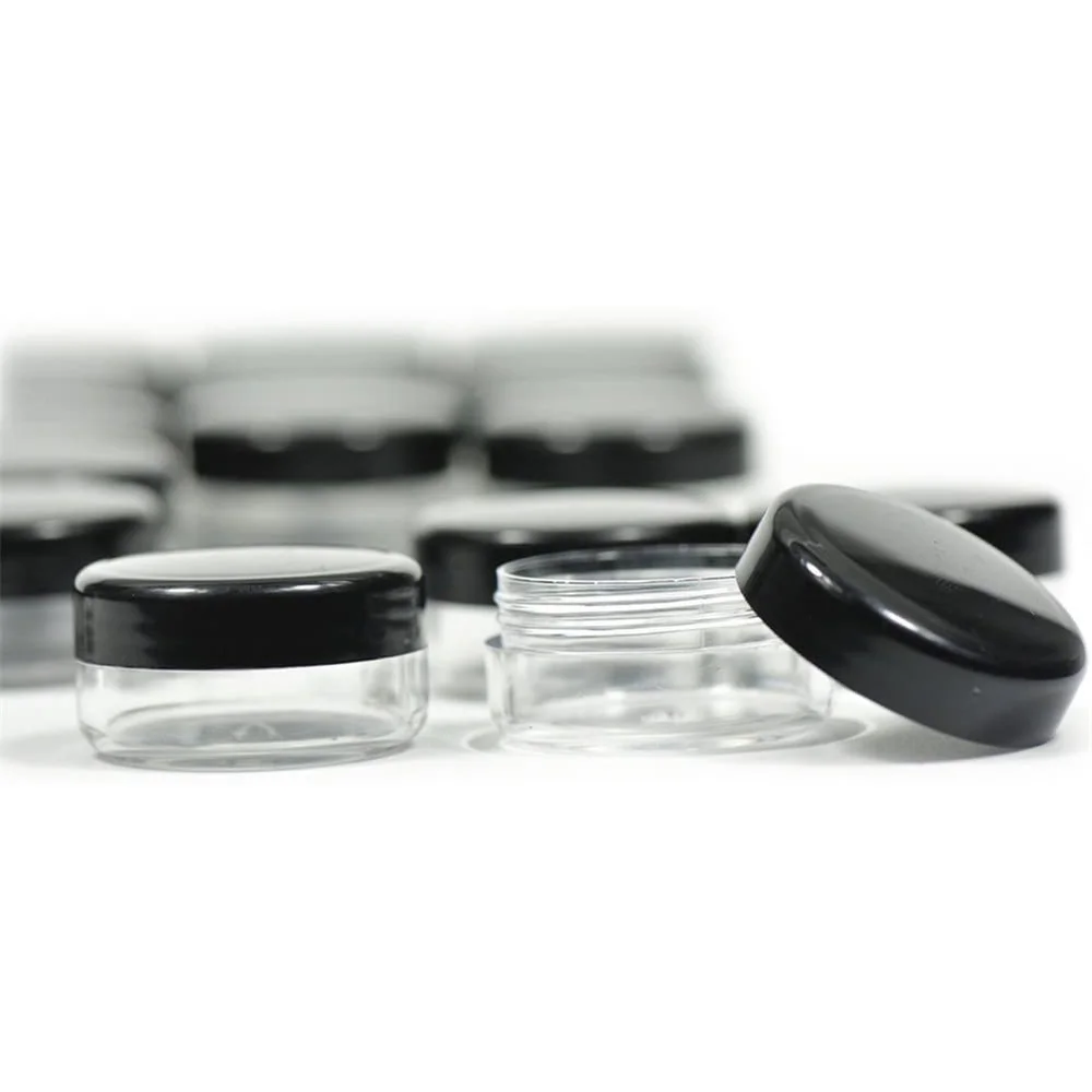 Пустые пластиковые прозрачные косметические банки 50 шт. косметический контейнер