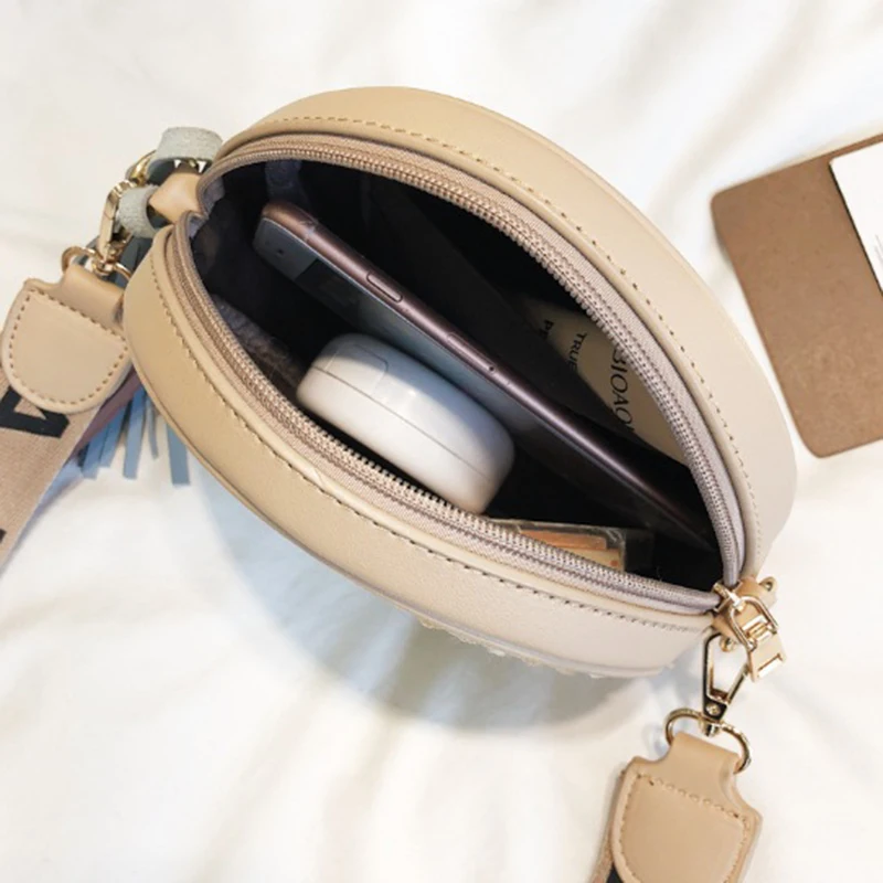 Круглая соломенная сумка на плечо для женщин плетеная пляжная сумочка ручной