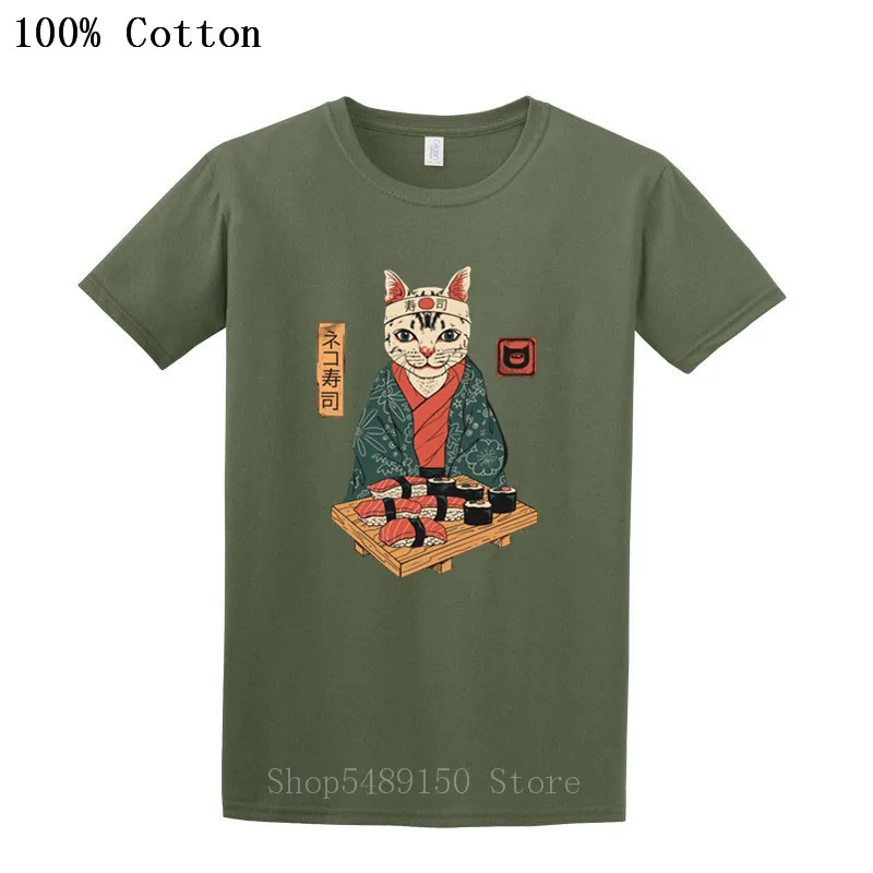 Бар кошка уличная японские суши стиль Ukiyo E Смешные Самурайские татуировки