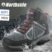 northside mens outdoor waterproof no slip breathable comfortable wearable mid cut hiking shoes