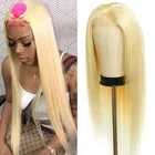 150 200 250 плотность 613 блонд бразильский прямой безклеевой парик из человеческих волос на сетке предварительно выщипанный передний парик на сетке для женщин