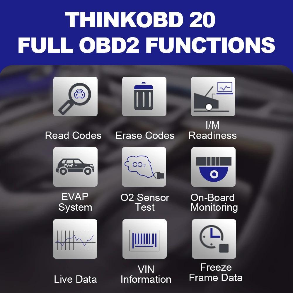 THINKCAR THINKOBD 20 OBD2 автомобильный диагностический инструмент для Toyota помощи при
