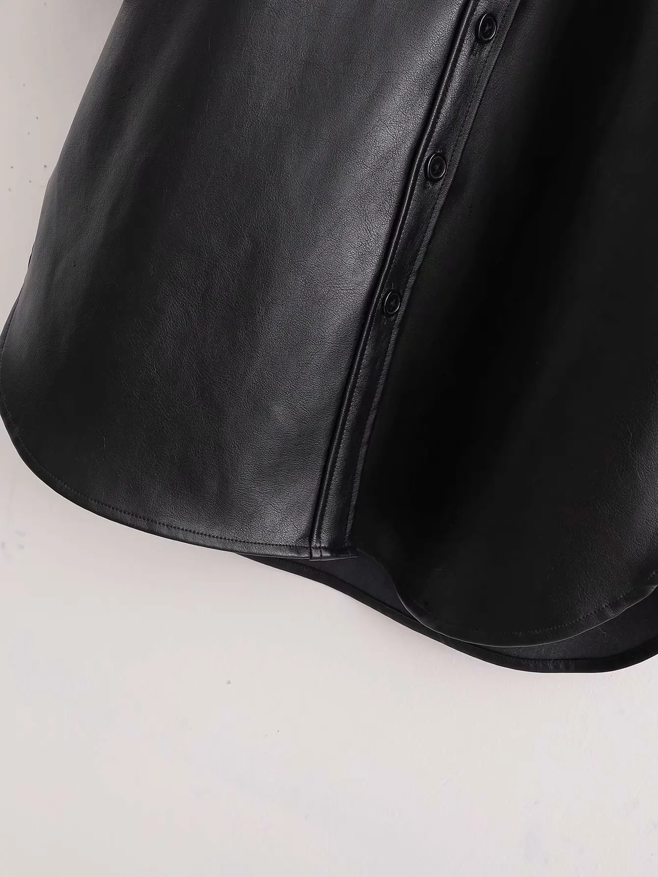 

Women Faux leather Coats Autumn Winter Long Sleeve Single-Breasted Button Loose PU Leather Jackets Plus Size Cazadoras Mujer