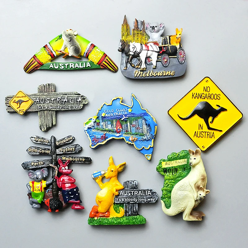 Магнит на холодильник австралийский Австралийский кенгуру коала крокодил