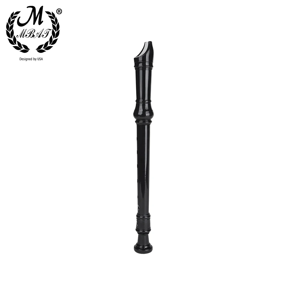 

M MBAT Flute ABS Resin Clarinet Soprano Recorder Woodwind Instrument With Cleaning rod Music Accessories 8-Holes G Tone Voice