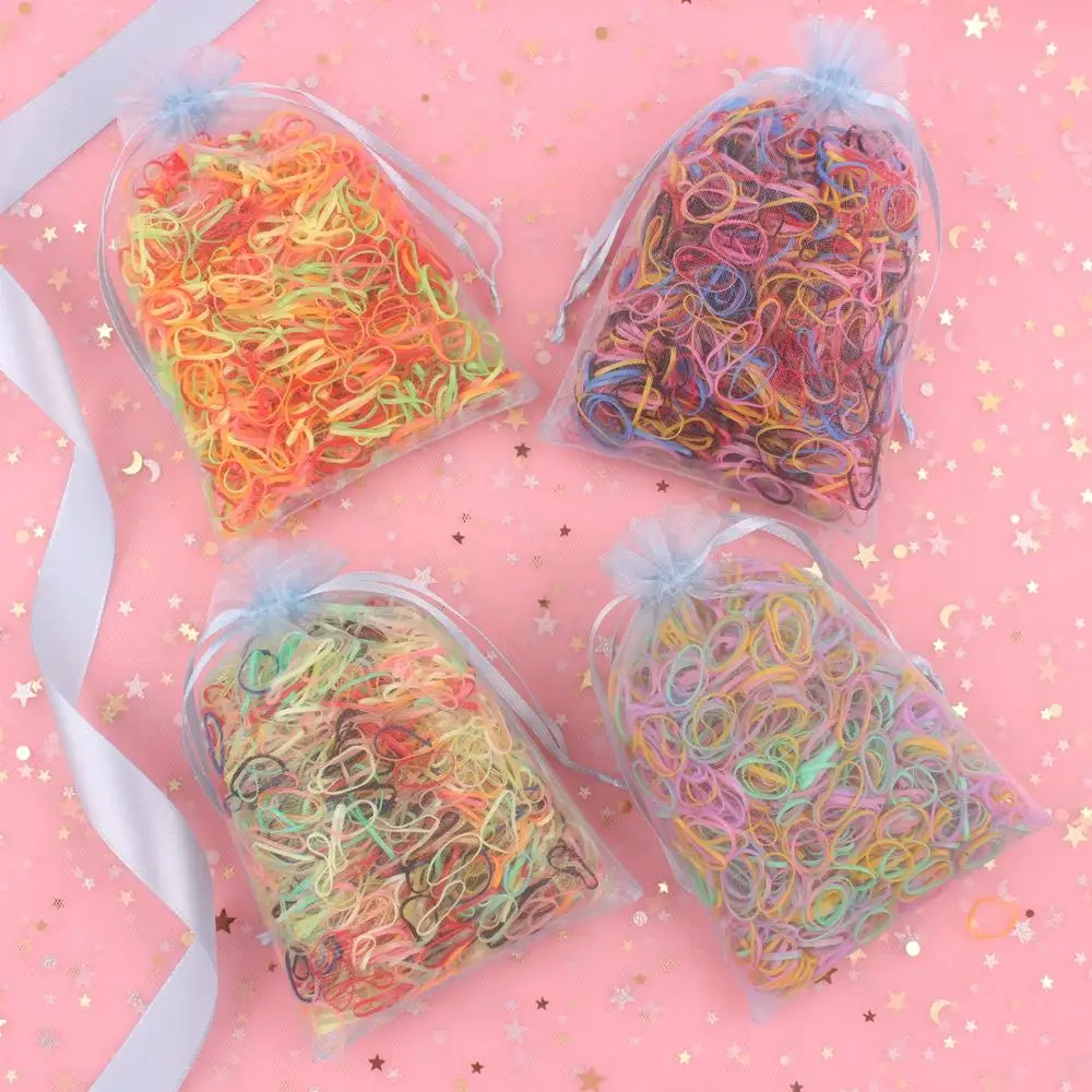 1000 шт. прозрачный резиновый ободок для волос силиконовый держатель хвоста