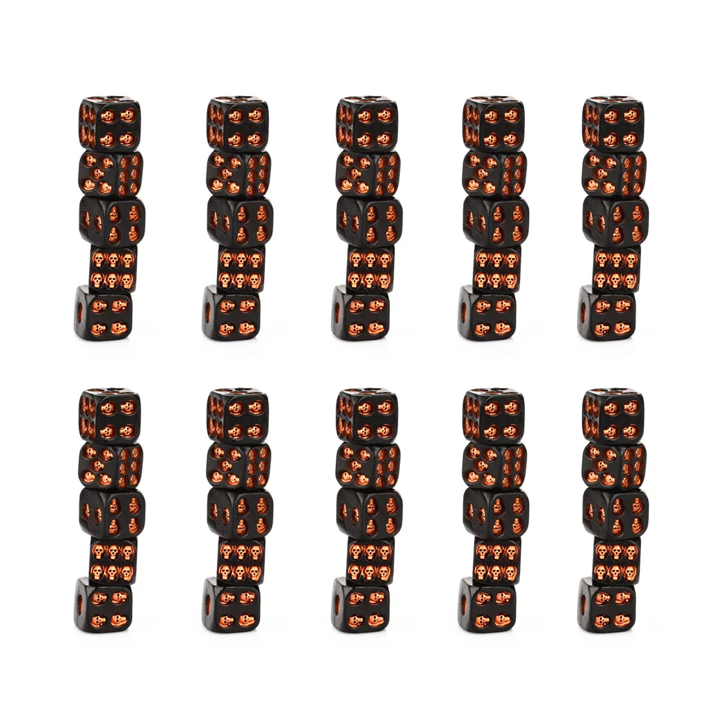 50 шт./компл. креативные кости черепа шестигранники скелета для клубного паба