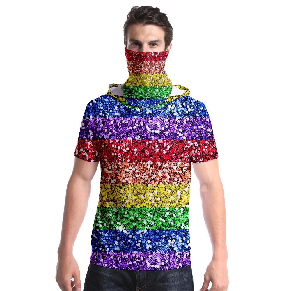 ЛГБТ шарф плюс футболка толстовка K популярная Повседневная Футболка Harajuku с