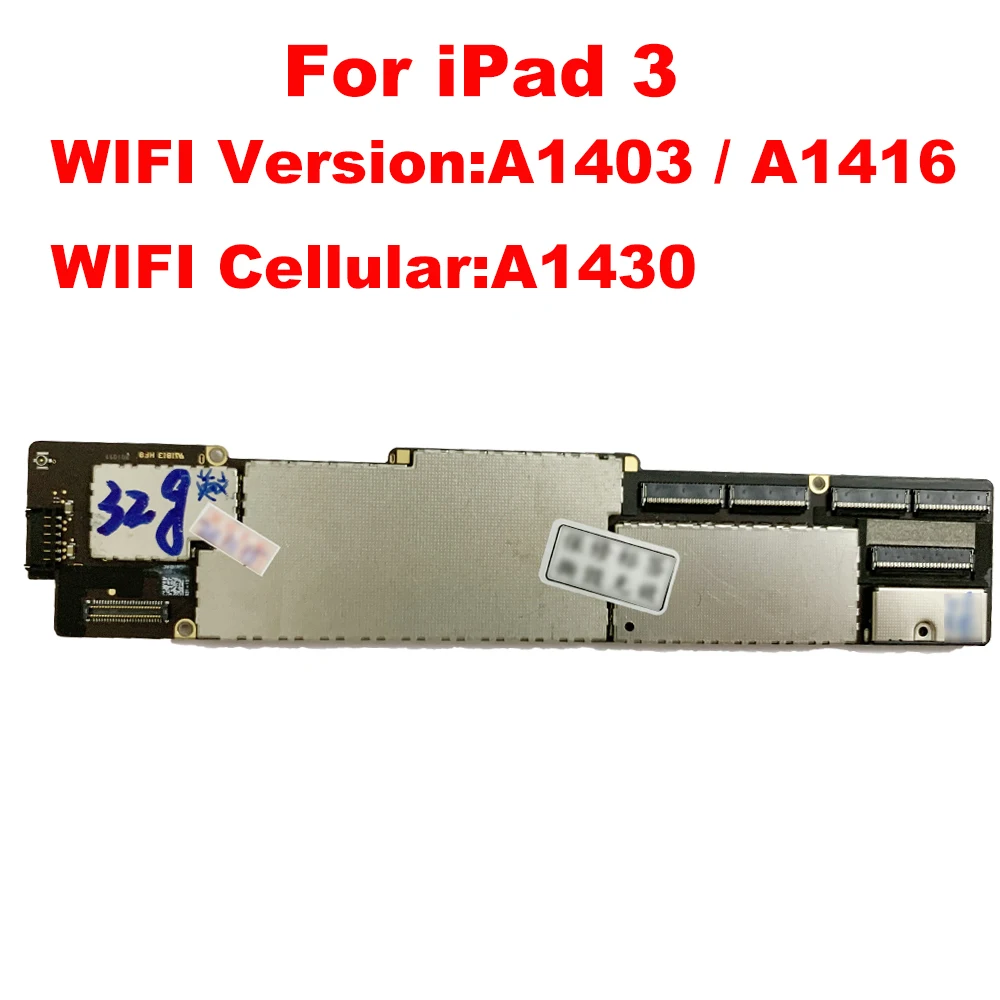 

A1403 / A1416 or A1430 Mainboard for ipad 3 Motherboard Full Chips,Original unlocked for ipad 3 Logic board,No iCloud