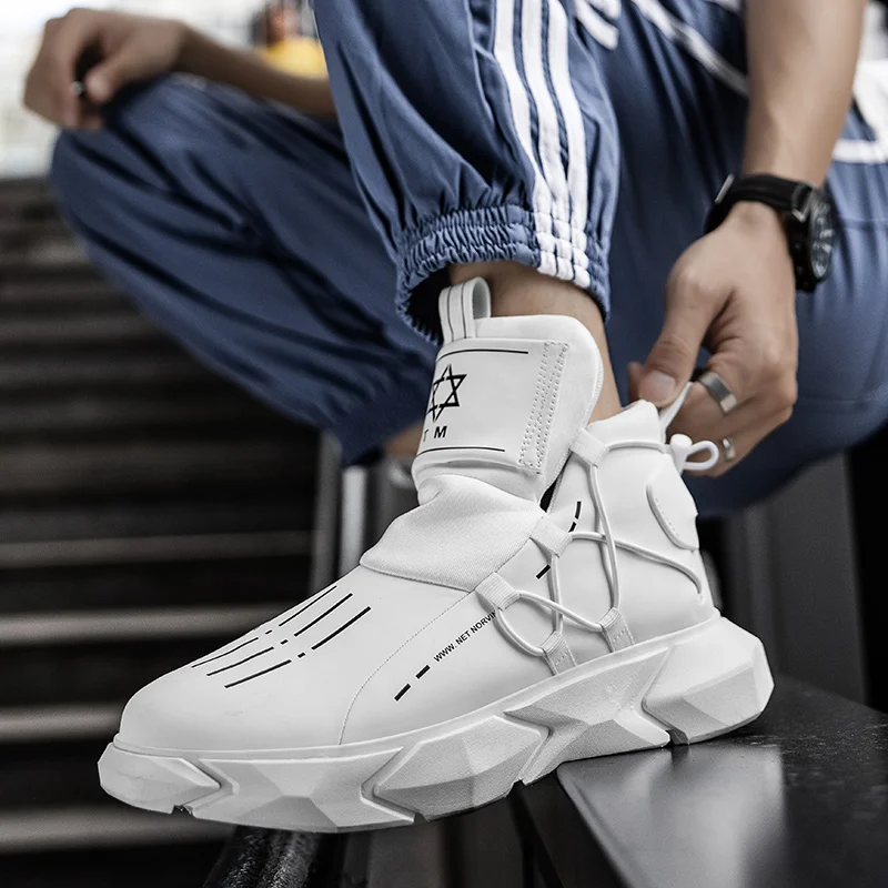 Кроссовки мужские из микрофибры повседневные сникерсы в западном стиле без