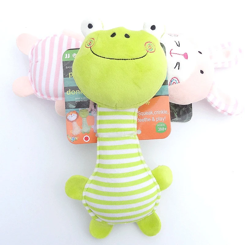 Детские погремушки в полоску 6 цветов Плюшевые Развивающие игрушки для кровати с