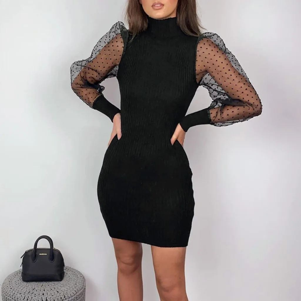 Женское прозрачное Сетчатое твидовое платье белое осеннее мини-платье с лентами