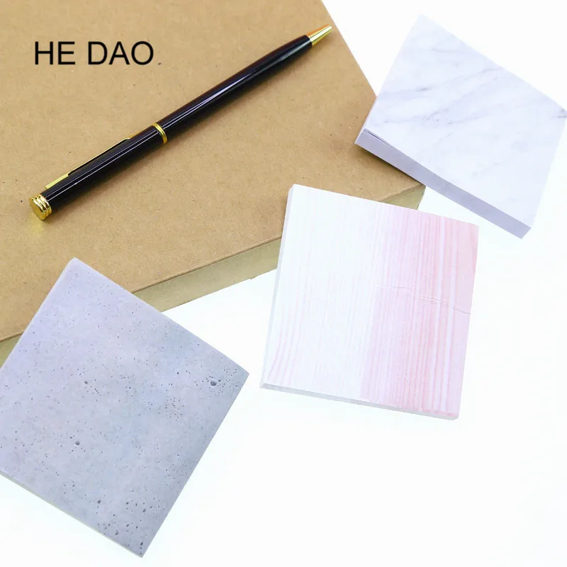 1 шт. креативные мраморные цветные самоклеющиеся блокноты для заметок Каменный